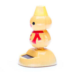 Alternative view of Vintage Japan Solar Motion Snowman Toy