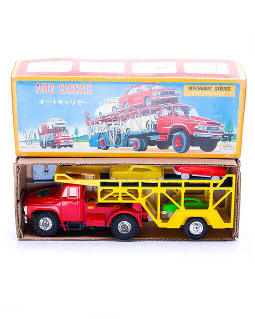 Vintage 1960s Japan Rabbit brand Auto Carrier toy car