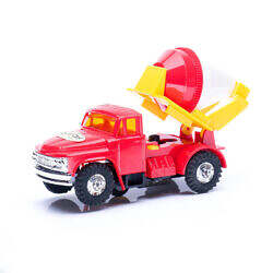 Alternative view of Vintage 1960s Japan Rabbit brand Mixer Truck toy car