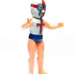 Alternative view of Vintage 1970s Showa Japan NAKAJIMA SEISAKUSHO The Golgotha Cross from Tiger Mask Sofubi doll