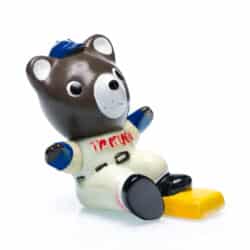Alternative view of Vintage Japan 1970s Taku-chan Baseball Sofubi figure 07