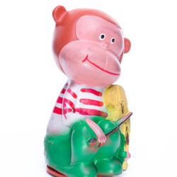 Alternative view of Vintage 1970s Japan Canzone Laboratory - Monkey Musical instrument Sofubi toy