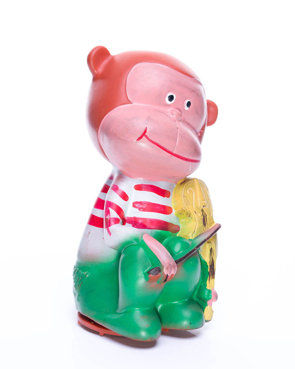 Vintage 1970s Japan Canzone Laboratory - Monkey Musical instrument Sofubi toy - Image 2