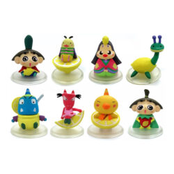 Alternative view of Vintage 1990s NHK Ojarumaru x Suntory C.C. Lemon Collectable Figure Set of 8