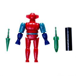 Alternative view of Vintage Japan 1970s Go Nagai Bootleg STEEL JEEG rack toy figure